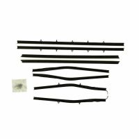 1966 1967 Oldsmobile Cutlass 2-Door Hardtop (NON-Post Models) Window Sweeps Felt Kit OEM Authentic Style (8 Pieces)