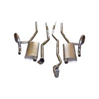 1964 1965 1966 1967 1968 1969 1970 1971 1972 1973 1974 Oldsmobile F-85 and Cutlass V8 Models (See Details) Stainless Steel Dual Exhaust System 