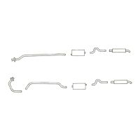1971 1972 1973 1974 Oldsmobile Toronado Aluminized Dual Exhaust System