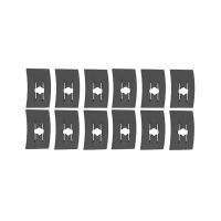 Universal Flat Nut Clip Set (1/16 Inch Stud Size) (12 Pieces) 