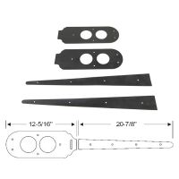 1951 1952 Oldsmobile Super 88 (See Details) Tail Light and Crown Molding Mounting Pad Set (4 Pieces)