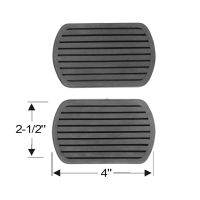 1953 1954 1955 1956 1957 1958 Oldsmobile (See Details) Brake And Clutch Pedal Pads (2 Pieces)