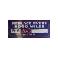 1933-1936 Buick Oil Filter Decal AC W-6