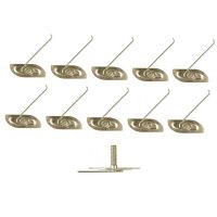 Universal Molding Clips Set (3/4 Inch Bolt 1-25/64 Inch Long Plate) (10 Pieces) 
