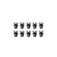 Universal Emblem And Script 1/8 Inch Stud Barrel Nut Set (For 5/32 Inch Holes) (10 Pieces) 