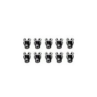 Universal Emblem And Script 1/8 Inch Stud Barrel Nut Set (For 5/32 Inch Holes) (10 Pieces) 