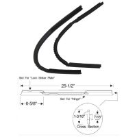 1949 1950 1951 1952 Oldsmobile and Pontiac Sedan and Wagon Models (See Details) Front Door Vent Window Rubber Weatherstrips 1 Pair