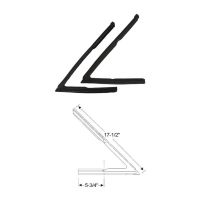 
1962 1963 Buick, Oldsmobile, And Pontiac 2-Door Convertible (See Details) Front Door Vent Window Rubber Weatherstrips 1 Pair
