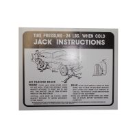 1956 Buick Jacking Instruction Decal 