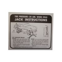 1957 Buick Jacking Instruction Decal 