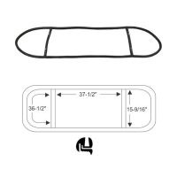 1951 1952 Buick Special Series, Oldsmobile Super 88 and Deluxe 88 (See Details) Rear Window Rubber Weatherstrip