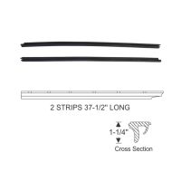 1957 1958 Buick and Oldsmobile 2-Door Coupe Models (See Details) Roof Rail Rubber Weatherstrips 1 Pair