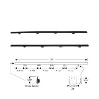 1962 1963 Buick Skylark And Oldsmobile F-85 Jetfire 2-Door Hardtop Coupe (See Details) Rear Quarter Window Inner Beltline Rubber Weatherstrips 1 Pair