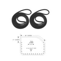 1961 1962 1963 Buick, Oldsmobile, and Pontiac 2-Door Coupe Models (See Details) Front Door Edge Rubber Weatherstrips 1 Pair