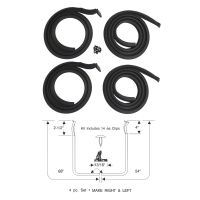 1954 1955 Buick And Oldsmobile 2-Door Models (See Details) Door Rubber Weatherstrip Kit (4 Pieces)