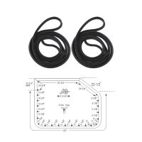 1964 1965 Buick, Oldsmobile, And Pontiac 2-Door Coupe (See Detail) Door Rubber Weatherstrips 1 Pair