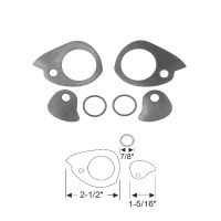 1955 1956 Buick Roadmaster and Super Series 4-Door Sedan (See Details) Door Handle Gasket Set (6 Pieces)