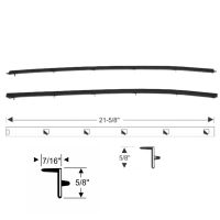 1964 1965 Buick, Oldsmobile, and Pontiac 2-Door Coupe Models (See Details) Outer Beltline Rubber Weatherstrips 1 Pair