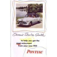 1951 Pontiac Owner's Manual [PRINTED BOOK]