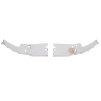 1950 Pontiac Center Bar To Upper Curved Bar Grille Plates (1 Pair) NOS