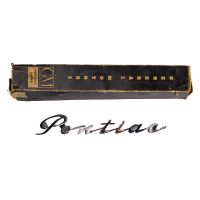 1951 Pontiac Front Door Script Emblem B Quality NOS