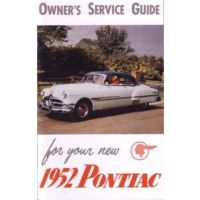 1952 Pontiac Owner's Manual [PRINTED BOOK]
