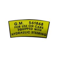 1952 1953 1954 Buick Power Steering Pump Pulley Decal 