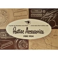 1954 Pontiac Accessories Color Foldout Sales Brochure [PRINTED BROCHURE]