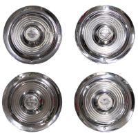 1954 1955 Oldsmobile 15 Inch Wheel Cover Hub Cap Set (4 Pieces) USED