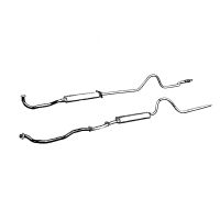 1955 1956 1957 Pontiac Aluminized Steel Dual Exhaust System WITH 2 Mufflers