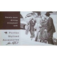 1957 Pontiac Accessories Color Foldout Sales Brochure [PRINTED BROCHURE]