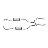 1958 Oldsmobile 88 and 98 V8 Models (See Details) Aluminized Dual WITH 4 Mufflers Exhaust System