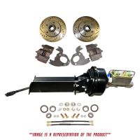 1961-1963 Oldsmobile F-85 Front Disc Brake Conversion Kit With Booster And Master Cylinder