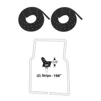 1955 1956 1957 Pontiac Sedan and Wagon (See Details) Front Door Rubber Weatherstrips 1 Pair