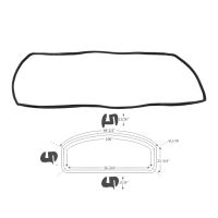 1959 1960 Buick, Oldsmobile, and Pontiac 2-Door Hardtop Models (See Details) Rear Window Rubber Weatherstrip