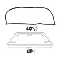 1963 1964 Buick, Oldsmobile, and Pontiac 4-Door Hardtop Models (See Details) Rear Window Rubber Weatherstrip