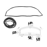 1959 1960 Buick, Oldsmobile and Pontiac 4-Door 4-Window Hardtop Rear Window Rubber Weatherstrip