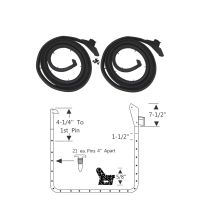 1959 1960 Buick, Oldsmobile, And Pontiac 4-Door Hardtop (See Details) Front Door Rubber Weatherstrips 1 Pair