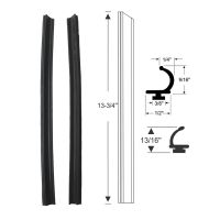 1962 1963 1964 Buick, Oldsmobile, And Pontiac 2-Door (See Details) Side Window Leading Edge Rubber Weatherstrips 1 Pair