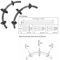 1966 1967 1968 Buick, Oldsmobile, and Pontiac (See Details) Power Window Door Conduit Set (8 Pieces)