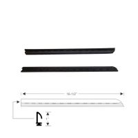 1968 1969 1970 1971 1972 Buick, Oldsmobile, And Pontiac 4-Door Hardtop (See Details) Side Window Leading Edge Rubber Weatherstrips 1 Pair