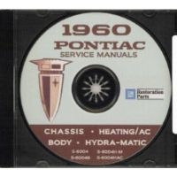 1960 Pontiac Chassis, Body, Hydra-Matic, Heating, and Air Conditioning (A/C) Shop Manuals [CD]