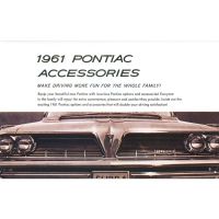 1961 Pontiac Accessories Color Foldout Sales Brochure [PRINTED BROCHURE]