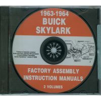 1963 1964 Buick Skylark Factory Assembly Instruction Manuals 2 Volumes [CD]