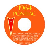 1964 Pontiac Chassis, Body, and Air Conditioning (A/C) Service Manuals [CD]