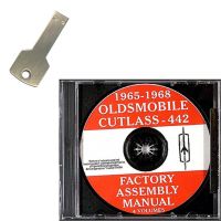 1965 1966 1967 1968 Oldsmobile Cutlass and 442 Models Factory Assembly Manuals 4 Volumes [USB Flash Drive]