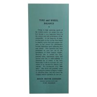 1938 1939 1940 1941 1942 1946 1947 1948 1949 Buick Tire and Wheel Instruction Glove Box Card
