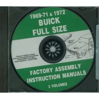 1969 1970 1971 1972 Buick Full Size Models Factory Assembly Instruction Manuals 3 Volumes [CD]