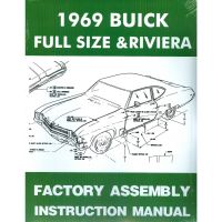 1969 Buick Full Size and Riviera Models Factory Assembly Manual [PRINTED BOOK]