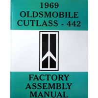 1969 Oldsmobile Cutlass and 442 Models Factory Assembly Manual [PRINTED BOOK]